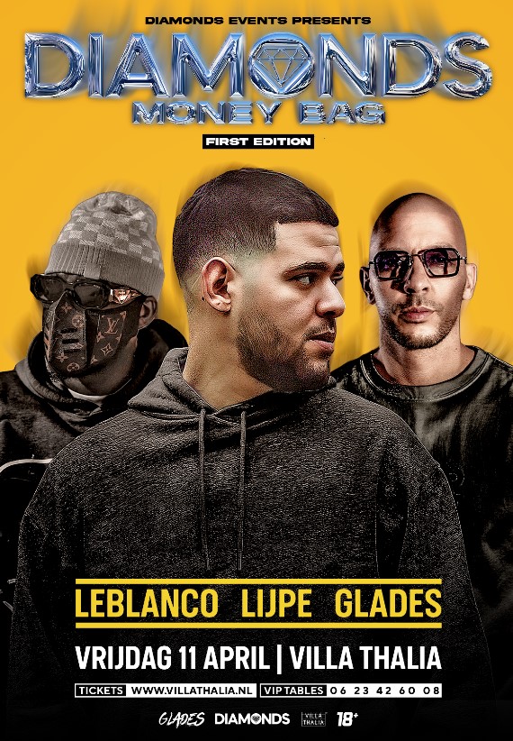 DIAMONDS MONEY BAG | leblanco lijpe & GLADES